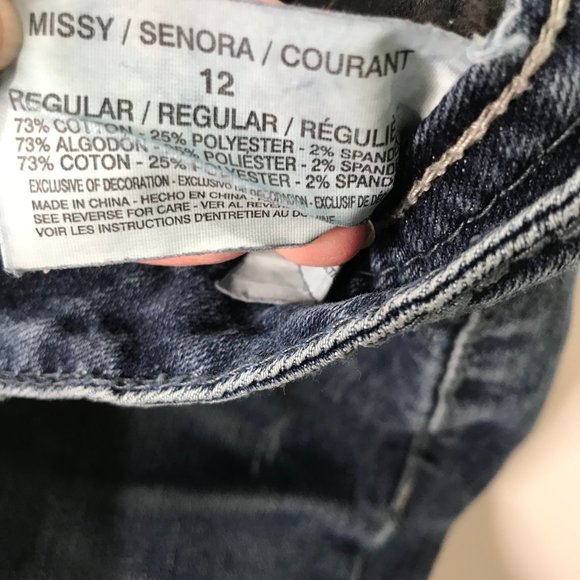 (SOLD)Nine West Boot Cut Jeans sz 12 Mid Rise - Picture 10 of 11